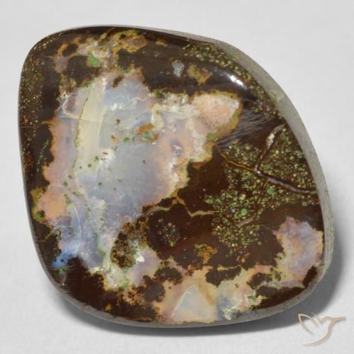 10.68 ct Multicolor Boulder Opal Stone, Natural Boulder Opal in Fancy Cabochon Shape for Sale