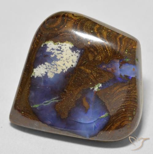 21.28 ct Multicolor Boulder Opal Stone, Natural Boulder Opal in Fancy Cabochon Shape for Sale