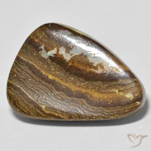 17.56 ct Multicolor Boulder Opal Stone, Natural Boulder Opal in Fancy Cabochon Shape for Sale