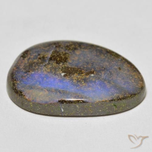 Boulder Opal Gemstone in 25.7 x 20.3 mm Size for Sale, Boulder Opal Stone in Multicolor Color