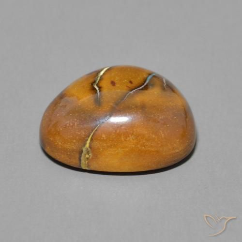 Boulder Opal Gemstone in 12.3 x 10.7 mm Size for Sale, Boulder Opal Stone in Multicolor Color