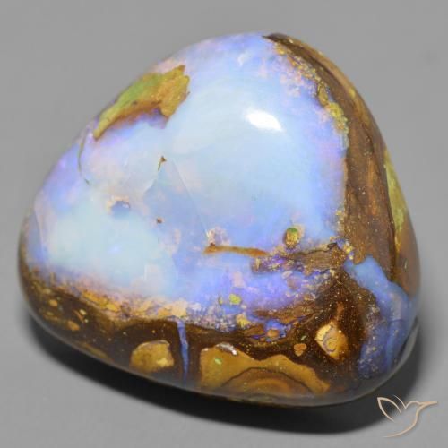 40.55 ct Multicolor Boulder Opal Stone, Natural Boulder Opal in Fancy Cabochon Shape for Sale