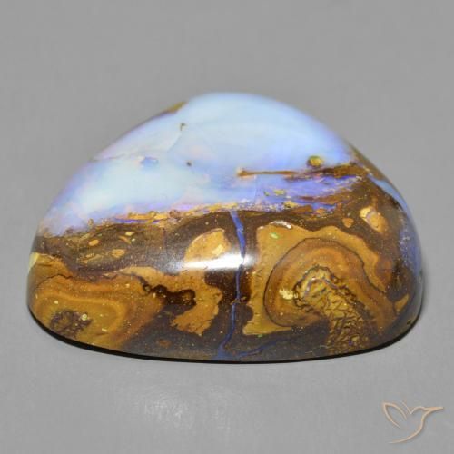 Boulder Opal Gemstone in 26 x 23.1 mm Size for Sale, Boulder Opal Stone in Multicolor Color