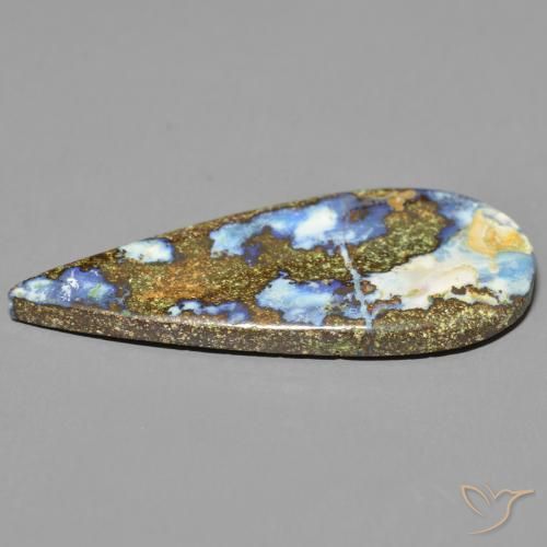 Boulder Opal Gemstone in 36.4 x 16.2 mm Size for Sale, Boulder Opal Stone in Multicolor Color