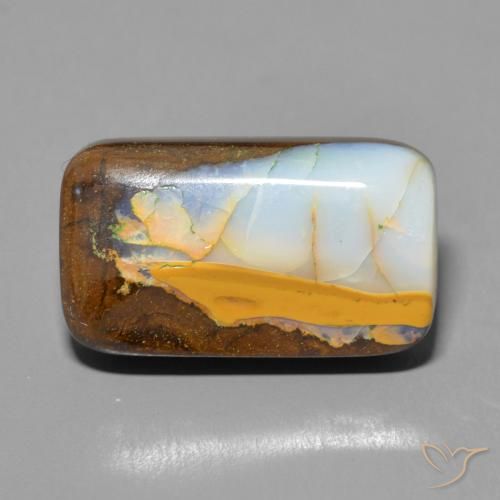 9.18ct Natural Multicolor Boulder Opal, Cushion, Opaque