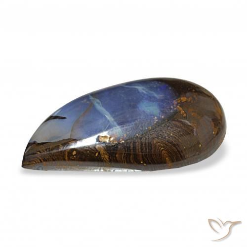 Boulder Opal Gemstone in 28.3 x 16.1 mm Size for Sale, Boulder Opal Stone in Multicolor Color