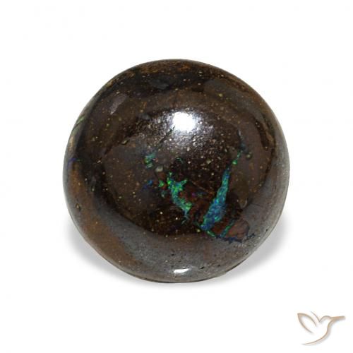 3.11ct Multicolor Boulder Opal, Round, Opaque