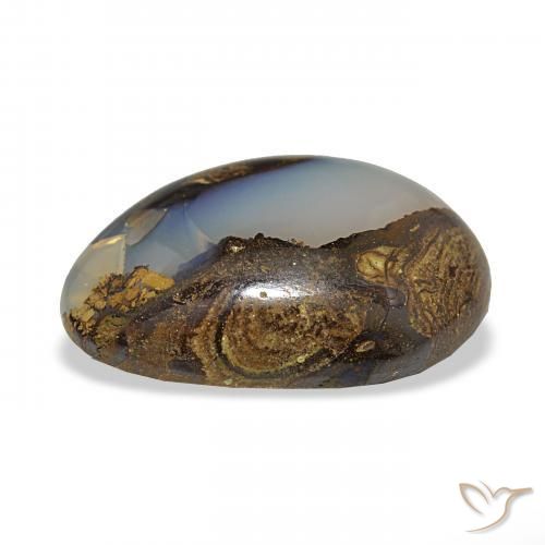 Boulder Opal Gemstone in 23.5 x 16.7 mm Size for Sale, Boulder Opal Stone in Multicolor Color