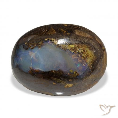 22.64ct Multicolor Boulder Opal, Oval, Opaque