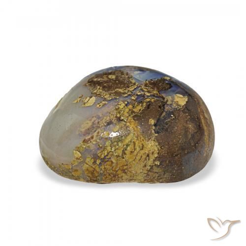 Boulder Opal Gemstone in 16.1 x 13.4 mm Size for Sale, Boulder Opal Stone in Multicolor Color