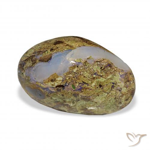 10.20 ct Multicolor Boulder Opal Stone, Natural Boulder Opal in Fancy Cabochon Shape for Sale