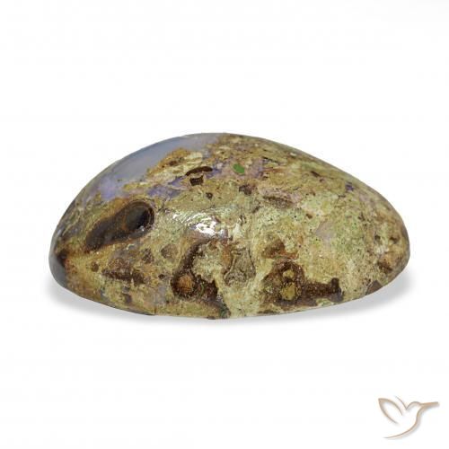 Boulder Opal Gemstone in 20.9 x 13.5 mm Size for Sale, Boulder Opal Stone in Multicolor Color