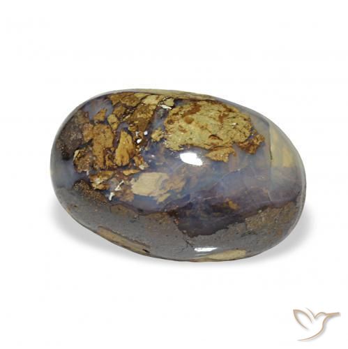 5.70 ct Multicolor Boulder Opal Stone, Natural Boulder Opal in Oval Cabochon Shape for Sale