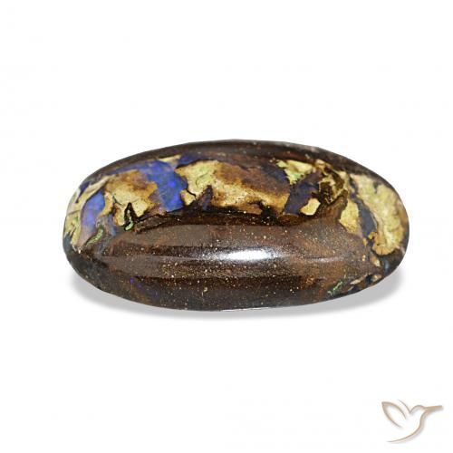Boulder Opal Gemstone in 16.4 x 10.3 mm Size for Sale, Boulder Opal Stone in Multicolor Color