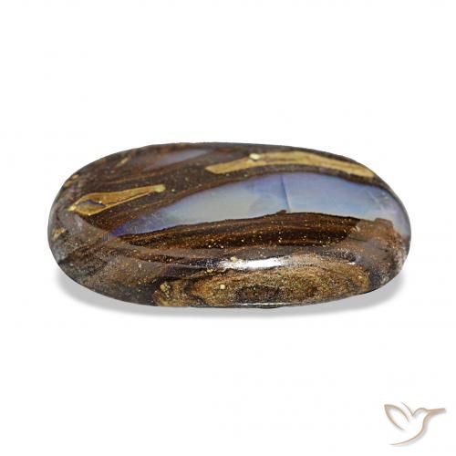 Boulder Opal Gemstone in 18.2 x 11.7 mm Size for Sale, Boulder Opal Stone in Multicolor Color