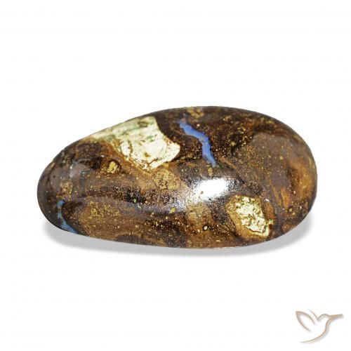 Boulder Opal Gemstone in 17.9 x 11.7 mm Size for Sale, Boulder Opal Stone in Multicolor Color