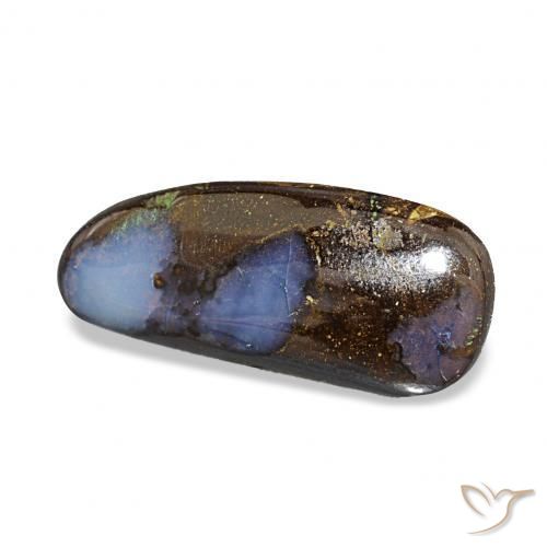 2.99 ct Multicolor Boulder Opal Stone, Natural Boulder Opal in Fancy Cabochon Shape for Sale
