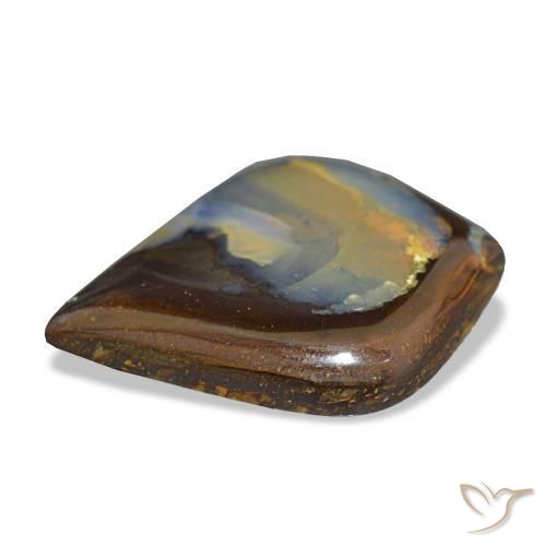 Boulder Opal Gemstone in 22.3 x 17.9 mm Size for Sale, Boulder Opal Stone in Multicolor Color