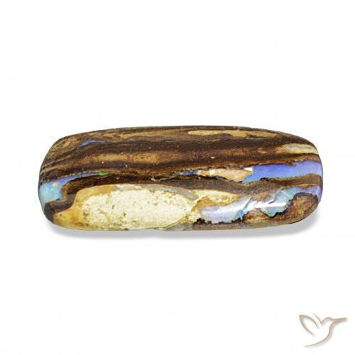 Boulder Opal Gemstone in 18.9 x 9.1 mm Size for Sale, Boulder Opal Stone in Multicolor Color