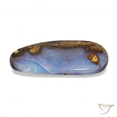 Boulder Opal Gemstone in 20.2 x 10 mm Size for Sale, Boulder Opal Stone in Multicolor Color