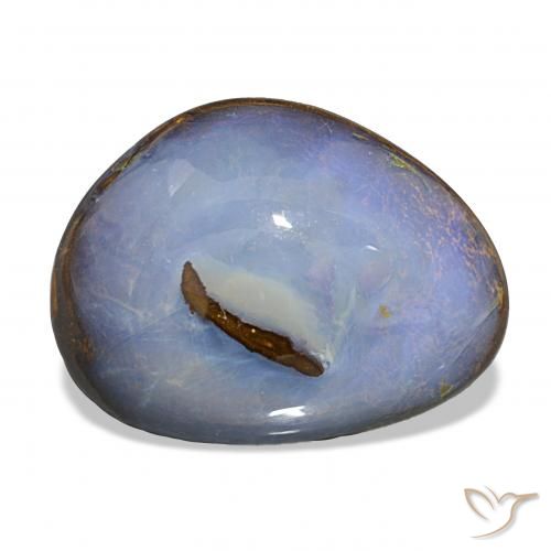 17.18 ct Multicolor Boulder Opal Gemstone, Boulder Opal Gem in Fancy Cabochon Shape for Sale.