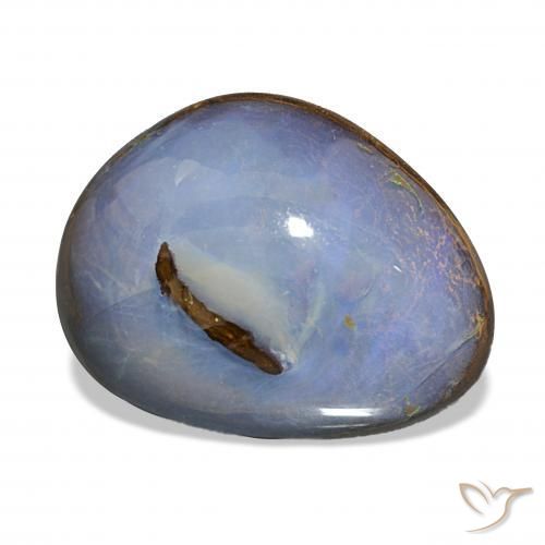 17.18 ct Multicolor Boulder Opal Stone, Natural Boulder Opal in Fancy Cabochon Shape for Sale