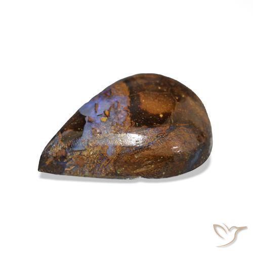 Boulder Opal Gemstone in 11.8 x 8.4 mm Size for Sale, Boulder Opal Stone in Multicolor Color