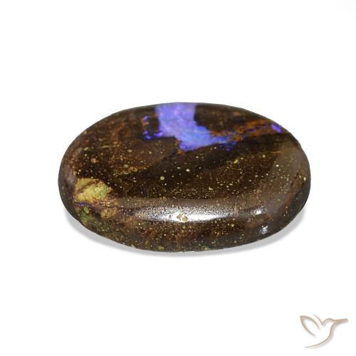 Boulder Opal Gemstone in 10.6 x 8 mm Size for Sale, Boulder Opal Stone in Multicolor Color