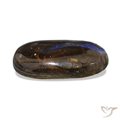 Boulder Opal Gemstone in 13.6 x 7.3 mm Size for Sale, Boulder Opal Stone in Multicolor Color