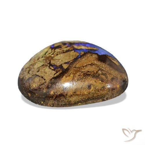 Boulder Opal Gemstone in 13.7 x 10.6 mm Size for Sale, Boulder Opal Stone in Multicolor Color