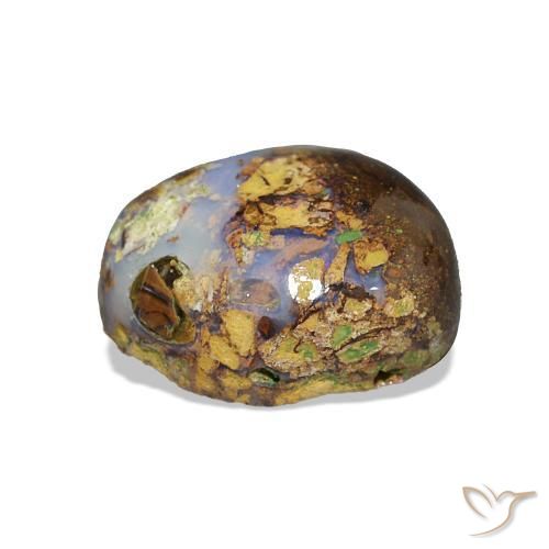 Boulder Opal Gemstone in 9.3 x 7.2 mm Size for Sale, Boulder Opal Stone in Multicolor Color