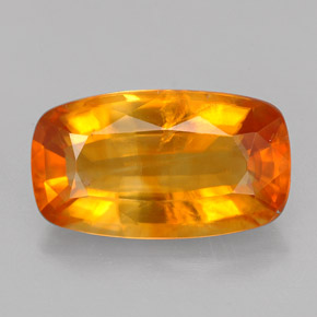 4.95 ct Orange Calcite Gemstone, Calcite Gem in Cushion-Cut Shape for Sale.