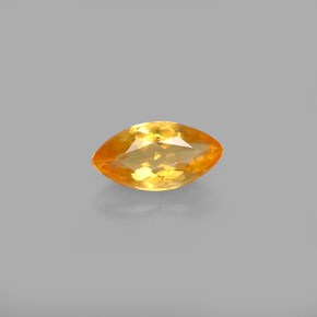 0.60 ct Orange Calcite Gemstone, Calcite Gem in Marquise Facet Shape for Sale.