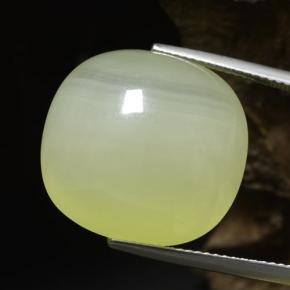 34.18 ct Green Calcite Stone, Natural Calcite in Cushion Cabochon Shape for Sale