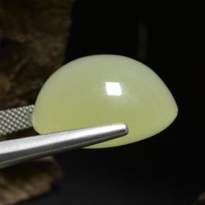 Calcite Gemstone in 20.1 x 19.1 mm Size for Sale, Calcite Stone in Lime Green Color