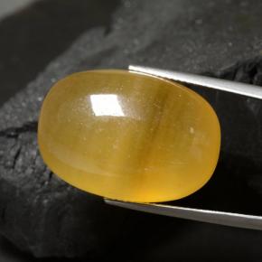 40.17 ct Orange Calcite Stone, Natural Calcite in Oval Cabochon Shape for Sale