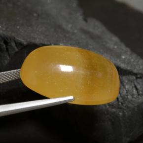 Calcite Gemstone in 24.6 x 17.4 mm Size for Sale, Calcite Stone in Orange Color