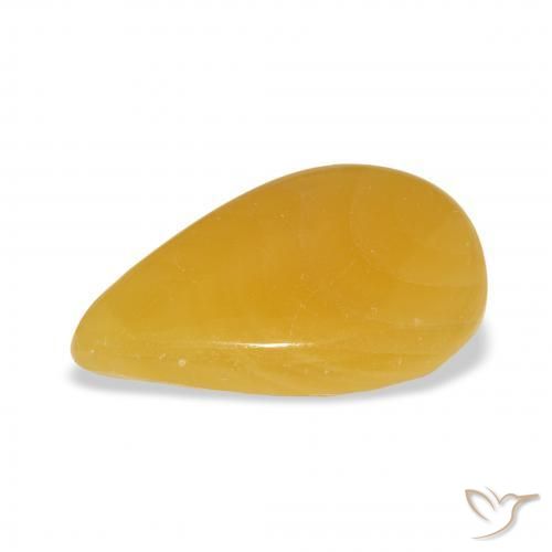 Calcite Gemstone in 23.5 x 14.8 mm Size for Sale, Calcite Stone in Golden-Orange Color