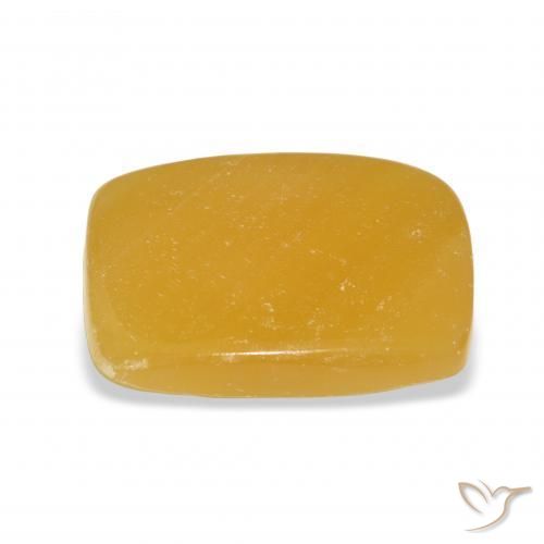 Calcite Gemstone in 22.6 x 17.9 mm Size for Sale, Calcite Stone in Golden-Orange Color