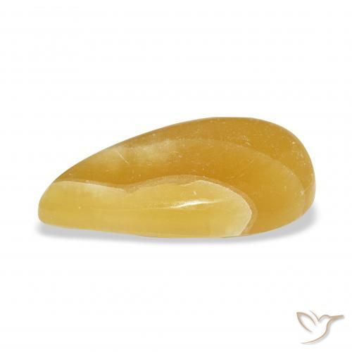 Calcite Gemstone in 24.9 x 12.9 mm Size for Sale, Calcite Stone in Golden-Orange Color