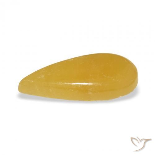 Calcite Gemstone in 21.1 x 9.5 mm Size for Sale, Calcite Stone in Golden-Orange Color