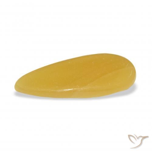 Calcite Gemstone in 25.2 x 10.8 mm Size for Sale, Calcite Stone in Golden-Orange Color