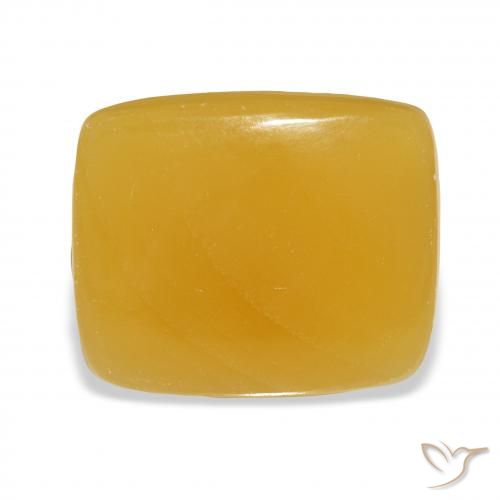 25.55ct Natural Golden-Orange Calcite, Cushion, Translucent