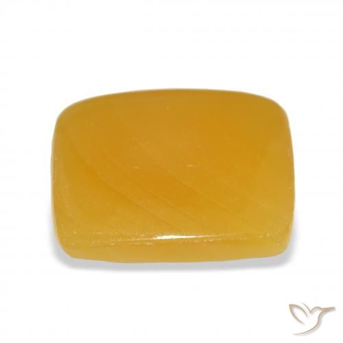 Calcite Gemstone in 24.2 x 20.6 mm Size for Sale, Calcite Stone in Golden-Orange Color