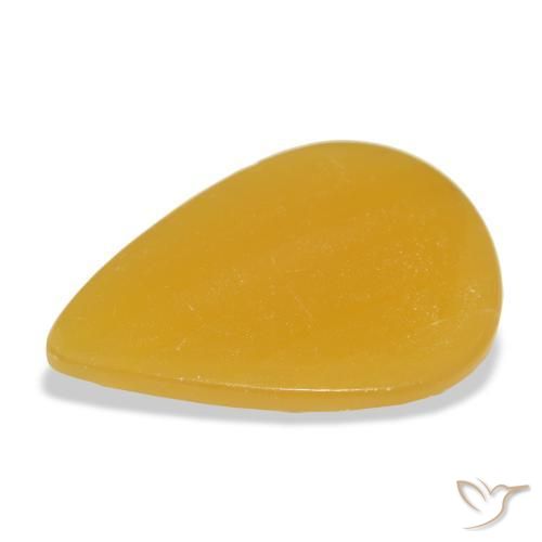 Calcite Gemstone in 35.6 x 25.8 mm Size for Sale, Calcite Stone in Golden-Orange Color