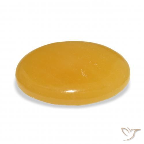 Calcite Gemstone in 29 x 19.8 mm Size for Sale, Calcite Stone in Golden-Orange Color