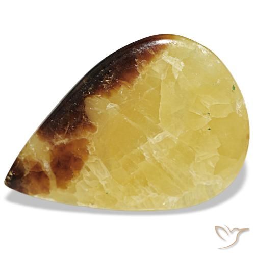67.90ct Multicolor Calcite, Pear Shape, Opaque