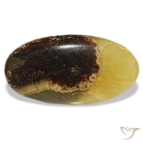 48.01 ct Multicolor Calcite Gemstone, Calcite Gem in Oval Cabochon Shape for Sale.