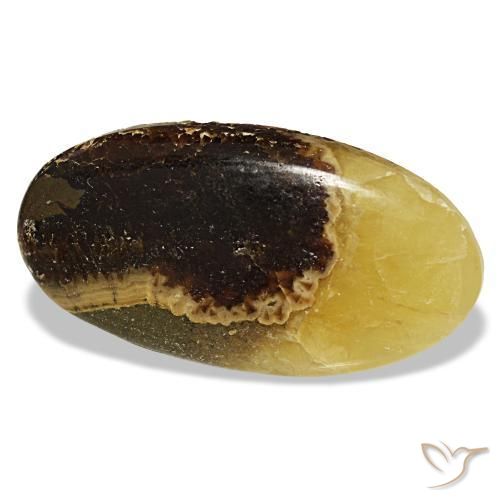 48.01 ct Multicolor Calcite Stone, Natural Calcite in Oval Cabochon Shape for Sale