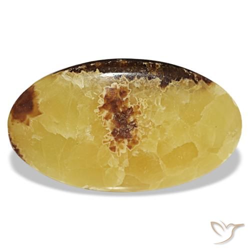 105.72 ct Multicolor Calcite Gemstone, Calcite Gem in Oval Cabochon Shape for Sale.